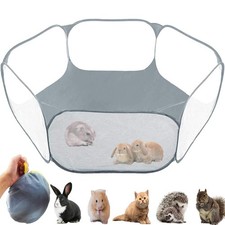 Small Animals Tent,Reptiles Cage,Breathable Transparent Pet Playpen Pop Open ...