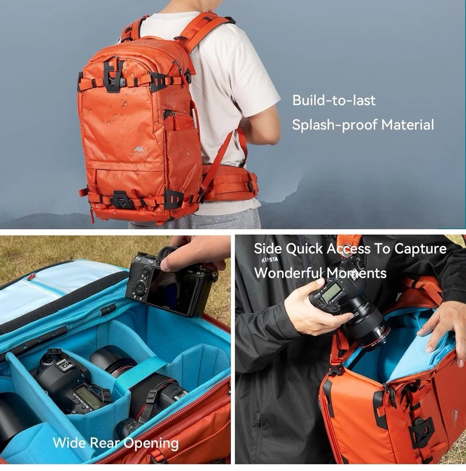 Tenzing 25L Camera Backpack with Rain Cover for Photographers 14 inch Laptop - Image 3 of 4