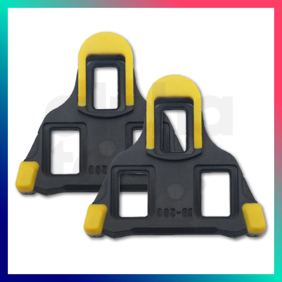 SPD-SL Yellow Road Cleats Set for Shimano SM-SH11 6° Float AUS STOCK - image 3 of 4