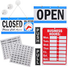 Business Hour Open Closed Sign & Push Pull Door Signs – Bundle of Office Hours S