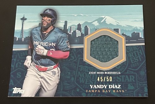 2023 Topps Update Yandy DIaz All Star Stitches Jersey Relic Parallel /50 Rays