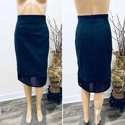 Akris Punto navy pencil skirt 6. nwot orig $698