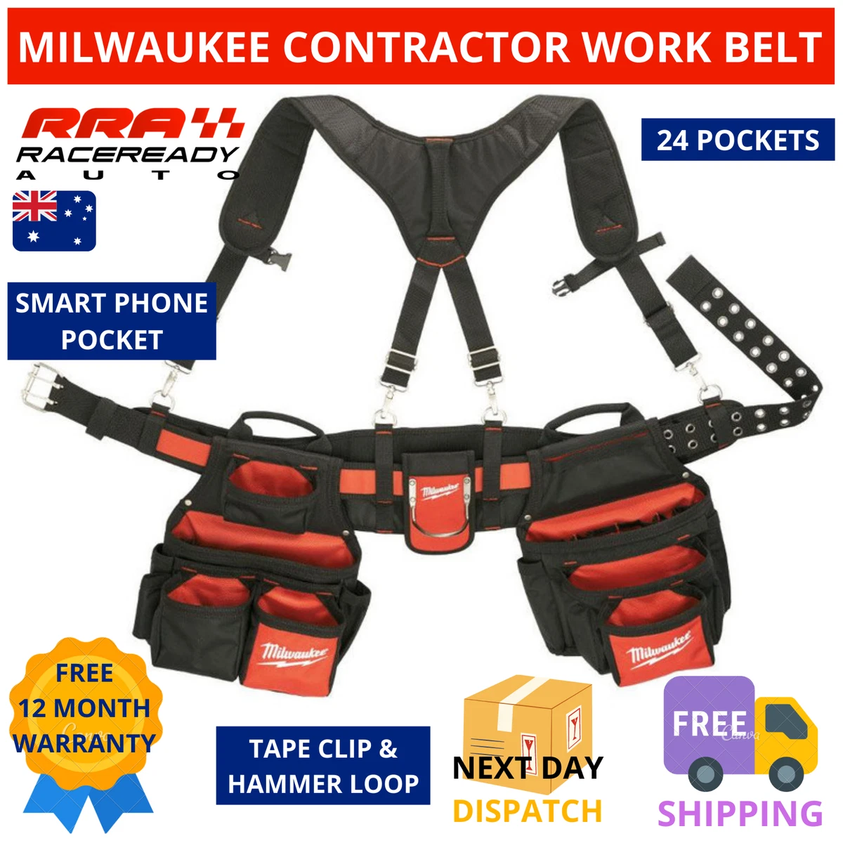 Milwaukee contractor top tool belt
