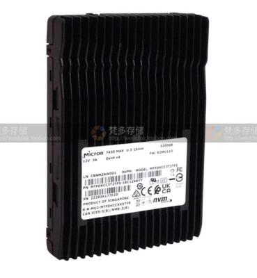 Micron 7450 MAX 3.2TB U.3 (15mm) SSD NVMe PCI 4.0 MTFDKCC3T2TFS-1BC1ZABYY