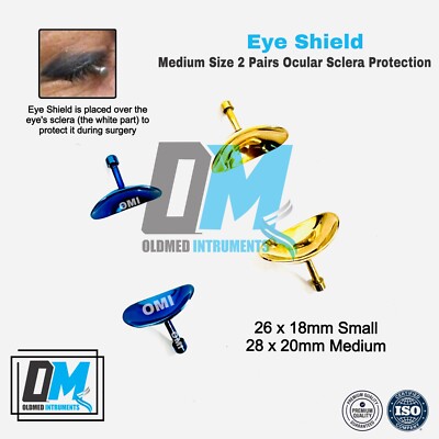 Eye shield Size M 2 Pairs Ocular Sclera Protection Laser Tattoo Remove Eyelid OM