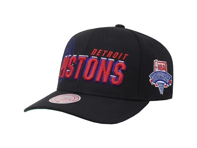 Mitchell & Ness Men's Cap NBA Draft Detroit Pistons Black HWC Pro Snapback Hat