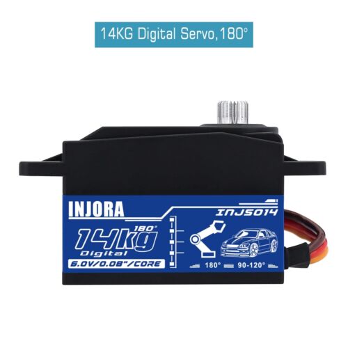 INJORA RC Digital Servo 14kg Low Profile Servo Metal Digital Core High Torque... - Picture 2 of 12