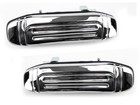 92-00 Mitsubishi Pajero/Montero Outside Door Handle, Chrome, Rear Pair (For: Mitsubishi Montero)