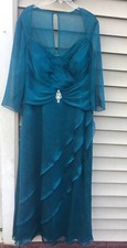 JADE by jasmine Teal Green Mother Of The Bride Formal Dress Size 18 385 NWT