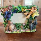 Vintage Disney Parks Tarzan & Jane 3-D Resin Photo Frame! Souvenir Very Rare!