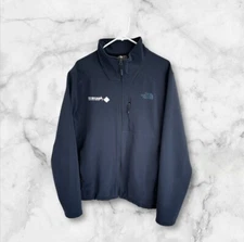 The North Face Apex Barrier Soft Shell Urban Navy Blue Jacket Men's L with Logo