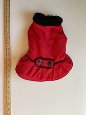 Pet Dog Girls Small Red Vest Jacket Warm Clothes Winter Coat FREE SHIP