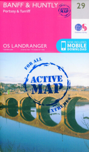 Thumbnail - Banff & Huntly, Portsoy & Turriff (os Landranger Active Map) By