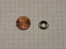 COUNTERSUNK FINISHING WASHER FOR #8 SCREWS, STEEL, POLISHED NICKEL-PLATED