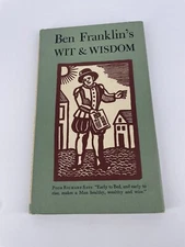 Ben Franklin's Wit & Wisdom HB DJ Peter Pauper Press Illustrated Woodcuts