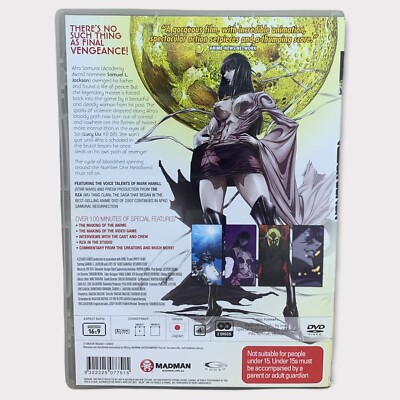 Afro Samurai Resurrection DVD 2 Disc Set - Madman - Region 4 PAL