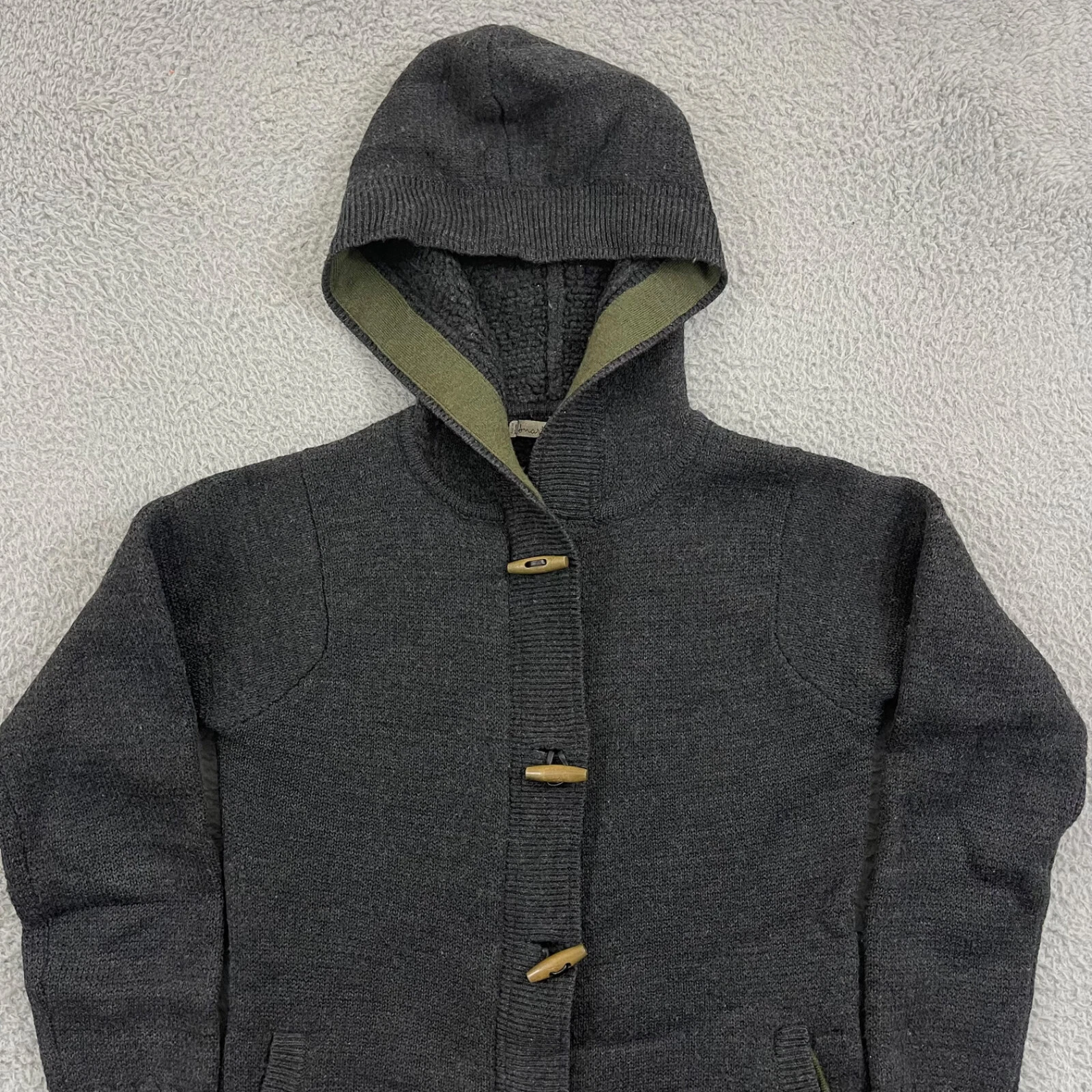 smartwool merino wool full zip toggle hood fleece sweater