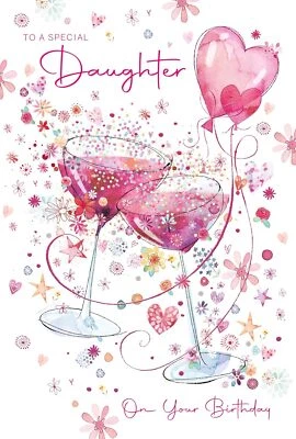 CHERRY ORCHARD PUBLISHING Birthday Card Daughter - Foil Finish - Cherry Orchard 6" x 9"