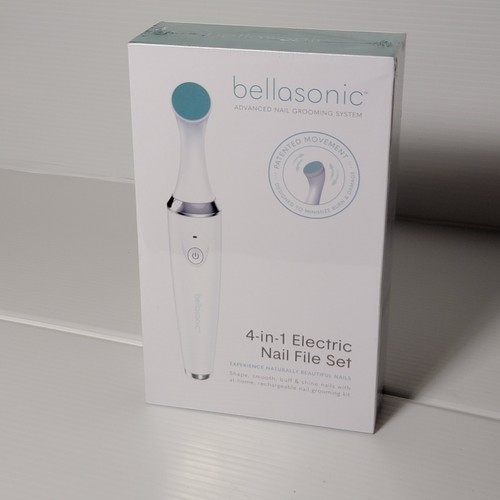 New!! BELLASONIC 4-in-1 Rechargeable Electric Nail File Set
