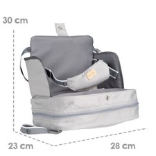 Seggiolino Gonfiabile Per Bambini 3-36 Mesi, Portatile Con Pompa Integrata, Schienale Morbido Per Imparare A Mangiare, Interno/esterno