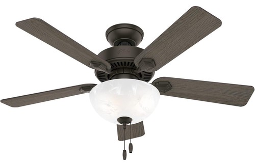 Hunter 50896 44" Swanson Indoor Ceiling Fan with LED Lights and Pull Chain...