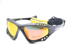 OCEAN 117010 BLACK YELLOW POLARIZED MIRRORED AUTHENTIC SUNGLASSES 68-18