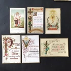 6 Pious Images ANGEL Lys Cross ANGEL HOLY CARD Santino
