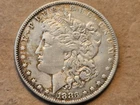 1883 P Morgan Silver Dollar Liberty Head $1 Coin 1 dollar ABOUT UNCIRCULATED AU