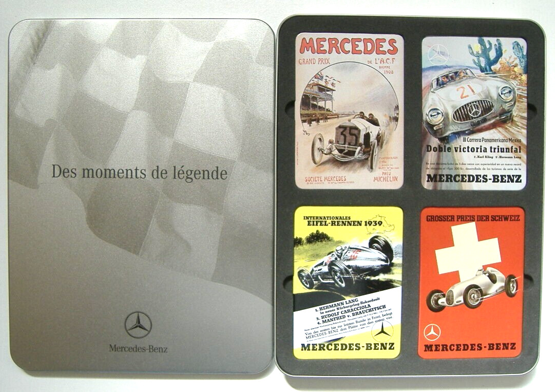 Magnets Mercedes Race Cars Légende de Germanie en métal de collection