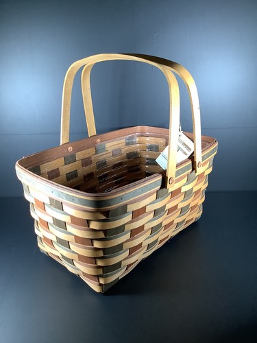 New Longaberger 2010 Signature Weave Medium Market Basket W/ Protector - Picture 5 of 9