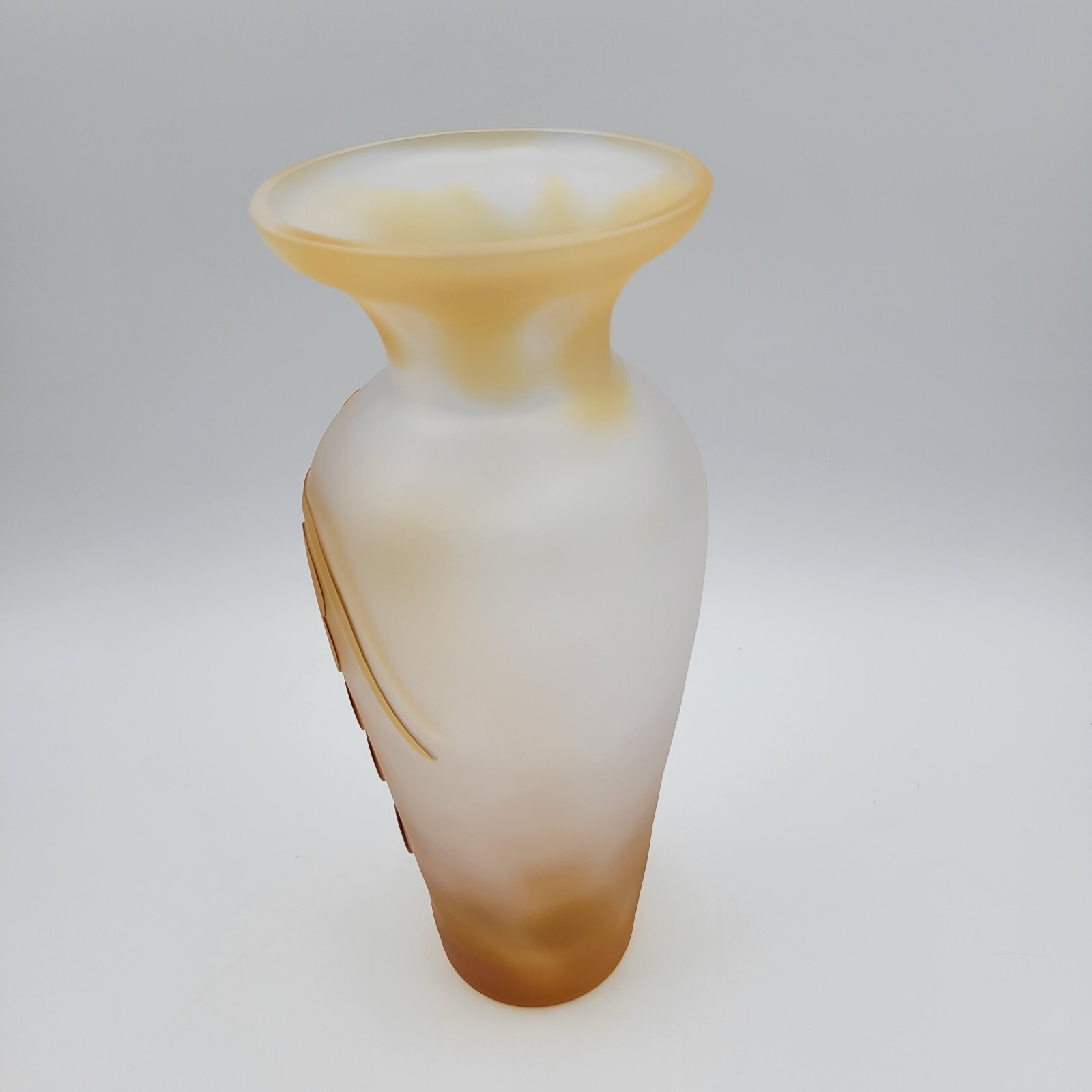 Sevres Sign CRISTAL DE SEVRES Cameo Amber Vase Signed Made in France | eBay