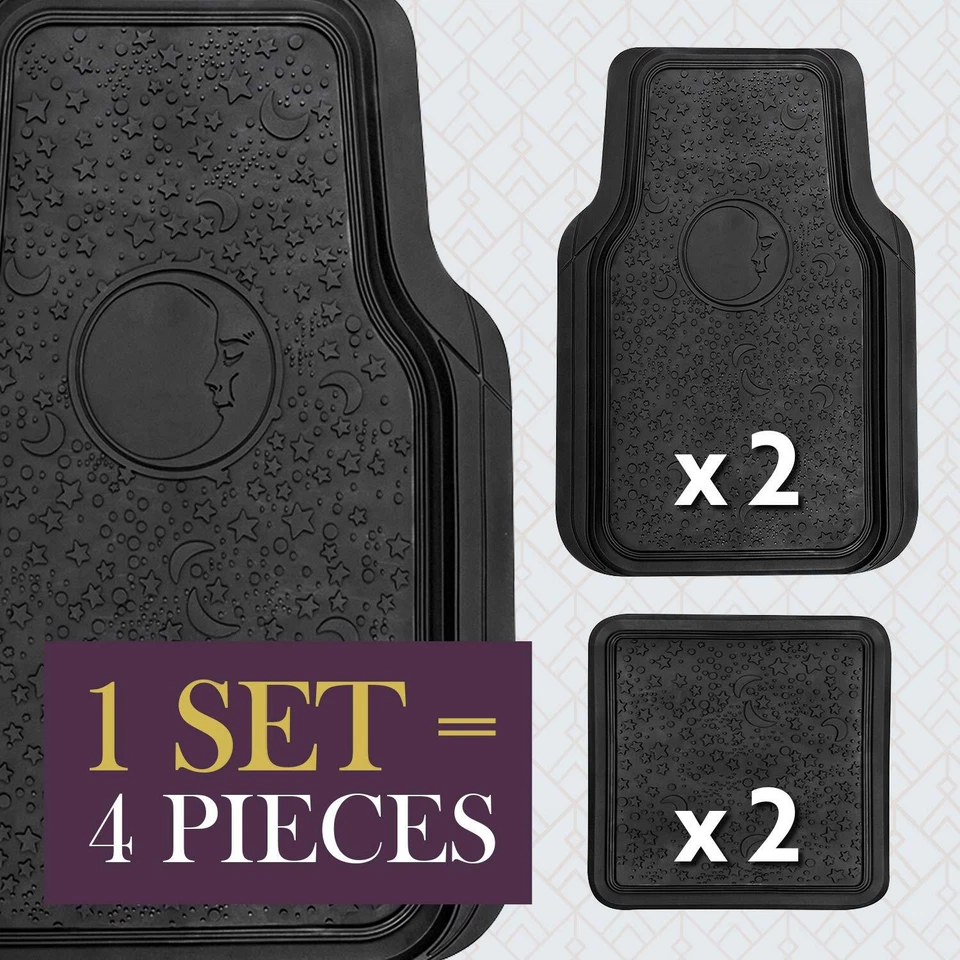 Автомобильный напольный коврик LUNNA FM-461O Starry Night 4 штуки, автомобиль - Изображение 2 из 4