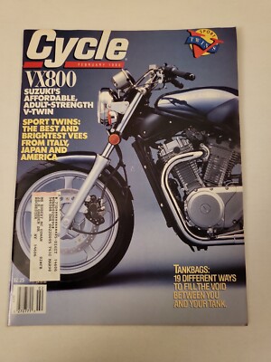 1990 February, Cycle Magazine, VX800, (CP426) | eBay