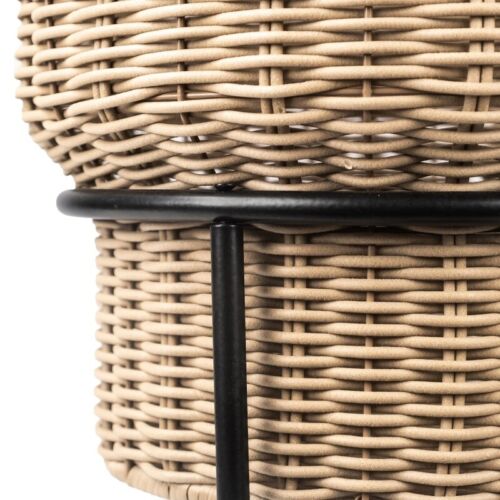Celeste Resin Planter W/Metal Stand Indoor Outdoor Storage Basket Tear-Resistant - Picture 8 of 10