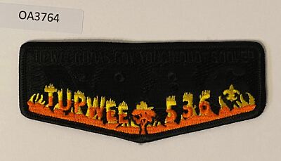 Boy Scout OA 536 Tupwee Gudas Gov Youchiqudt Soovep 2002 NOAC Flap B