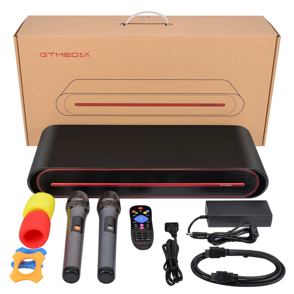 Wireless Sound Bar Home Theater Speaker Subwoofer Soundbar w/Remote+Microphone - Image 3 of 4