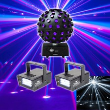 American DJ Starburst Sphere Multi Color Shooting Beam Lighting FX 2 Strobes