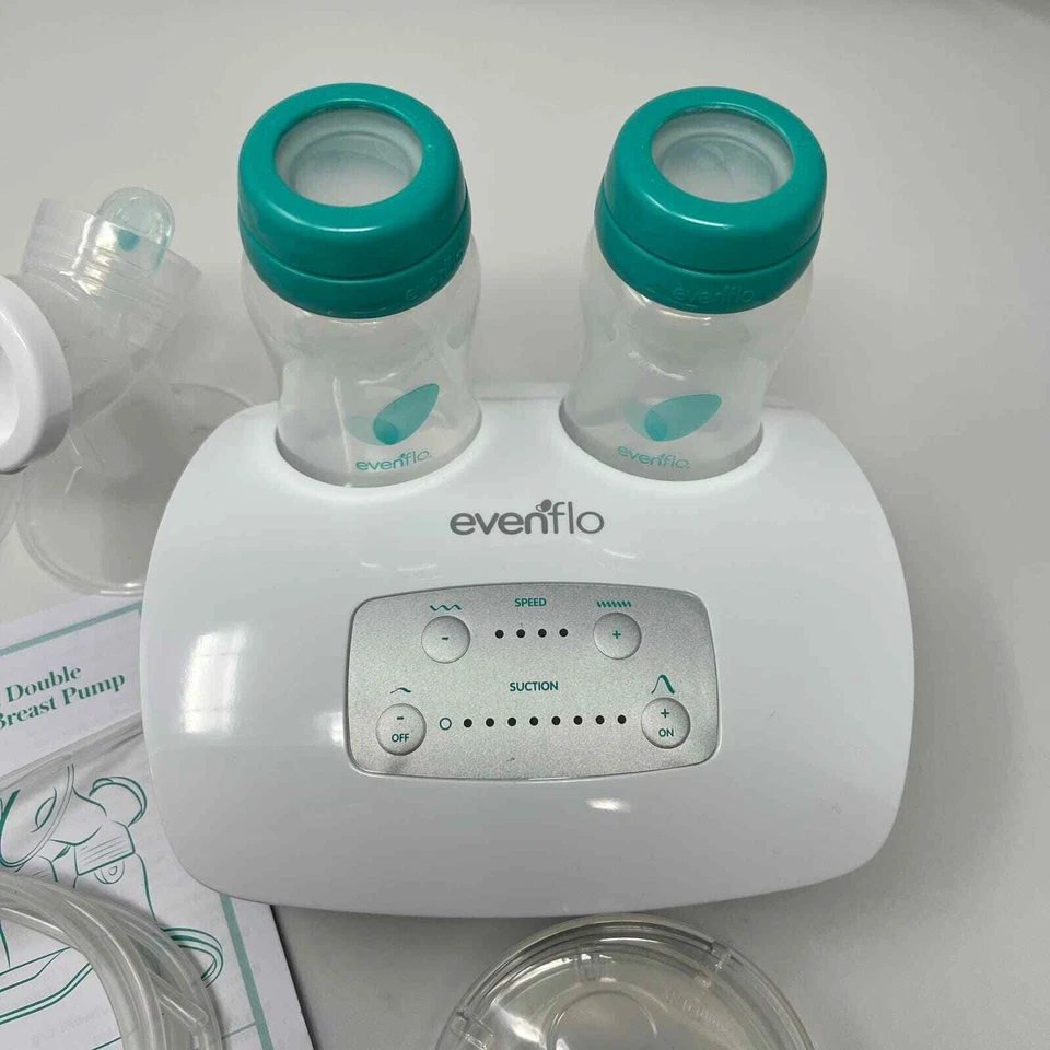 Sistema avanzado de extractor de leche eléctrico doble Evenflo maternidad posparto Foto 2 de 4