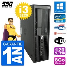 PC HP WorkStation Z220 SFF Intel Core i3-3220 RAM 8Go SSD 120Go Windows 10 Wifi