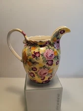  Lord Nelson Chintz Ware Creamer/pitcher England Yellow Rose Print