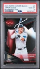 2026 Topps Chrome Black Aaron Judge True Red Refractor 1 /5 PSA 10 GEM Pop 1