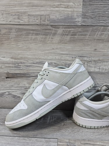 Talla 11- Nike Dunk Zapatos Tenis Mujer Pana Plateados Baja Luz - Imagen 11 de 13
