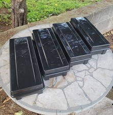 4 Alpha Audio Cassette Tape Storage Stackable Boxes Holds 15 Each 60 Total Slots