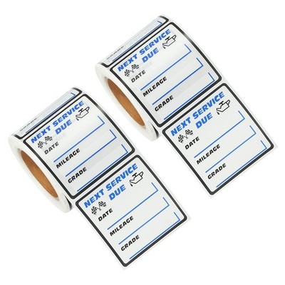 Aufkleber mit Serviceerinnerung für den nächsten fälligen Service,5 x 5cm,500Stk