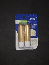 2 Pack Nivea Nourishing Moisture Vanilla Buttercream Lip Balm 0.17 Oz Each