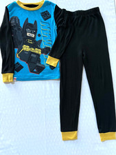 Lego Logo Batman Soft Pajama Set Boys Size 8 Colorful Blend Fabric