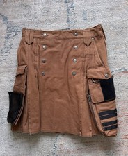 The Utility Kilt By KILTMAN Brown Sz- 33 With Utility Pockets