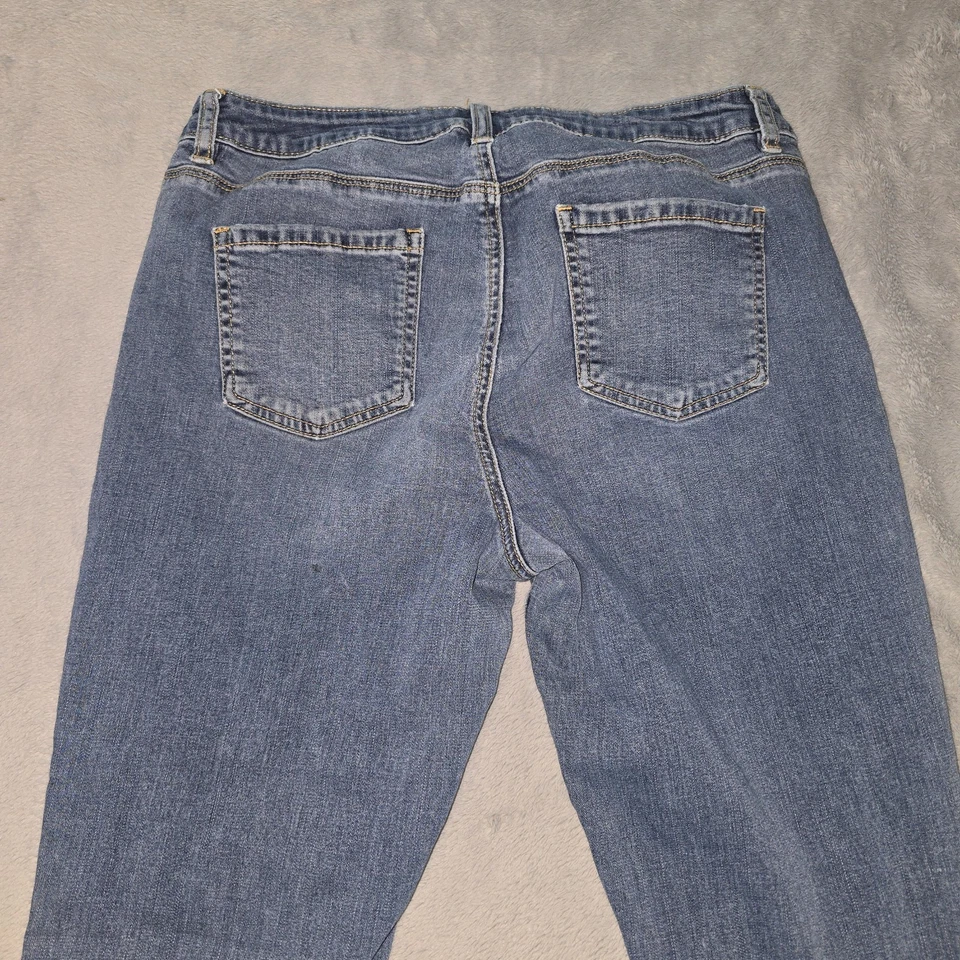 Pantalones de mezclilla ajustados Buffalo David Bitton para mujer 10/30 Pursuit azules tiro medio elásticos Foto 3 de 4