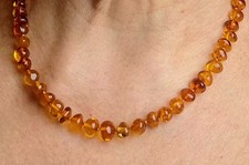 Genuine Baltic Amber Necklace 45cm In Green Gift Bag