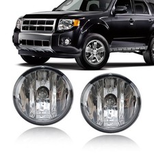For Ford Escape 2007-2012 Pair Clear Lens Bumper Fog Light Driving Lamp Wbulbs